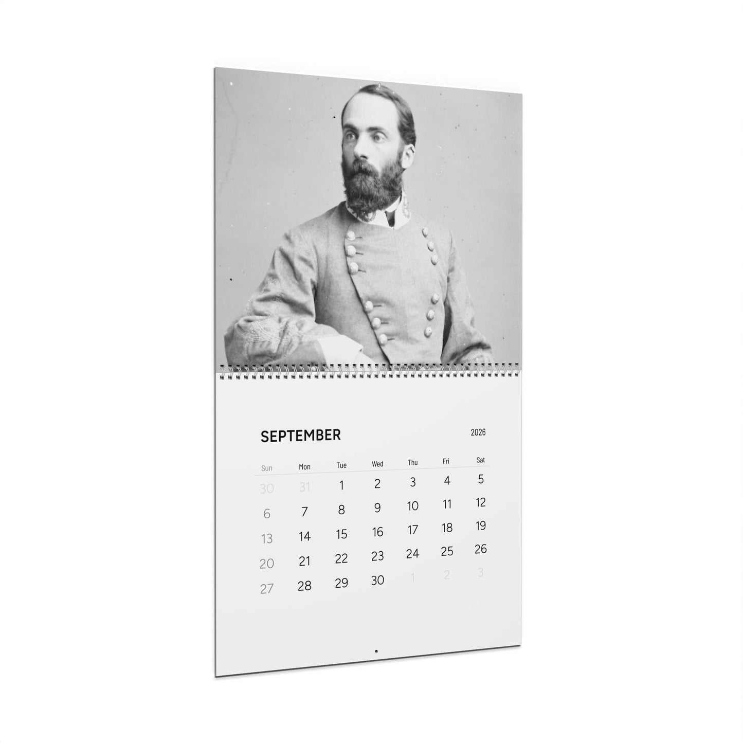 Birthdays of Civil War Generals 2026 Calendar