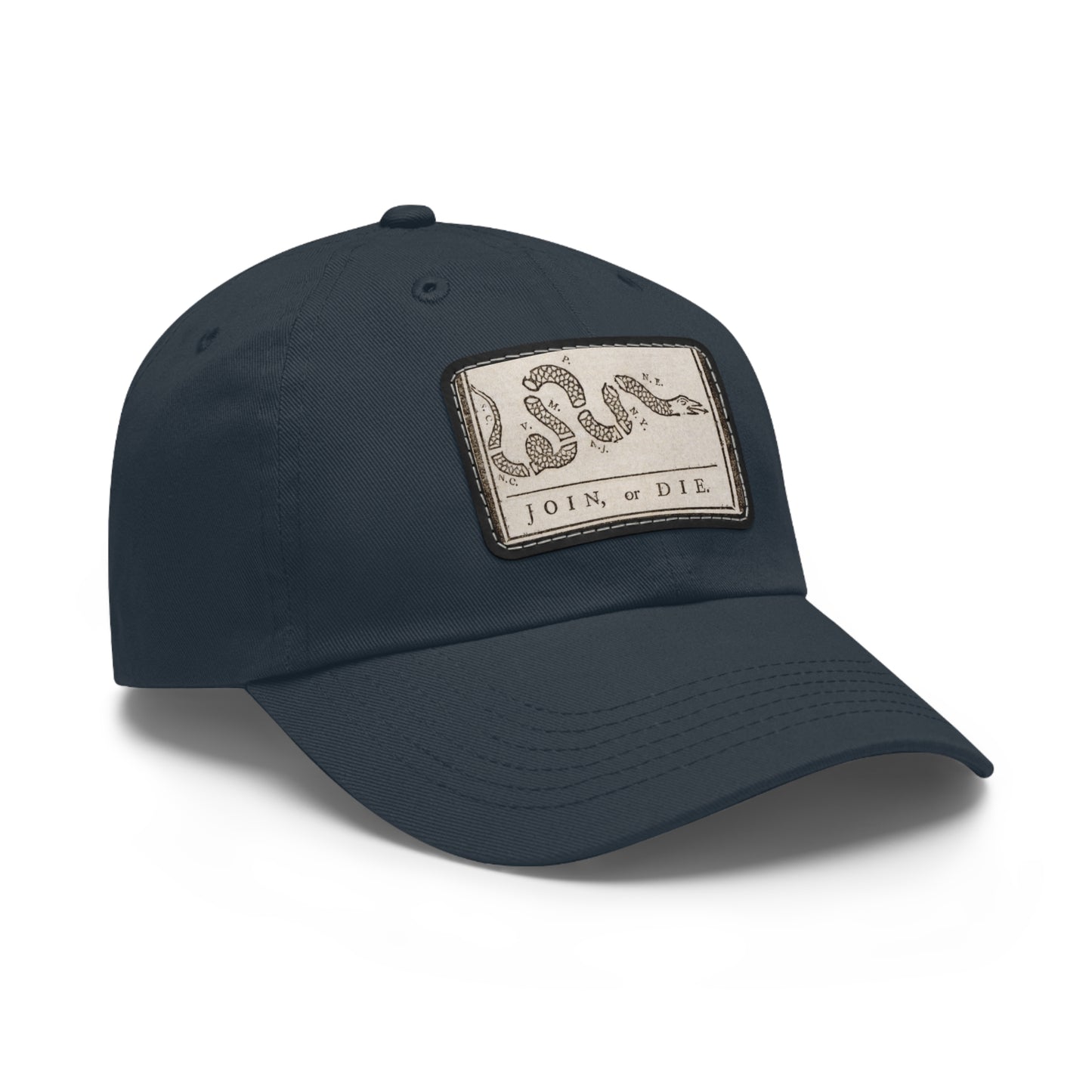 Join or Die Leather Patch Hat