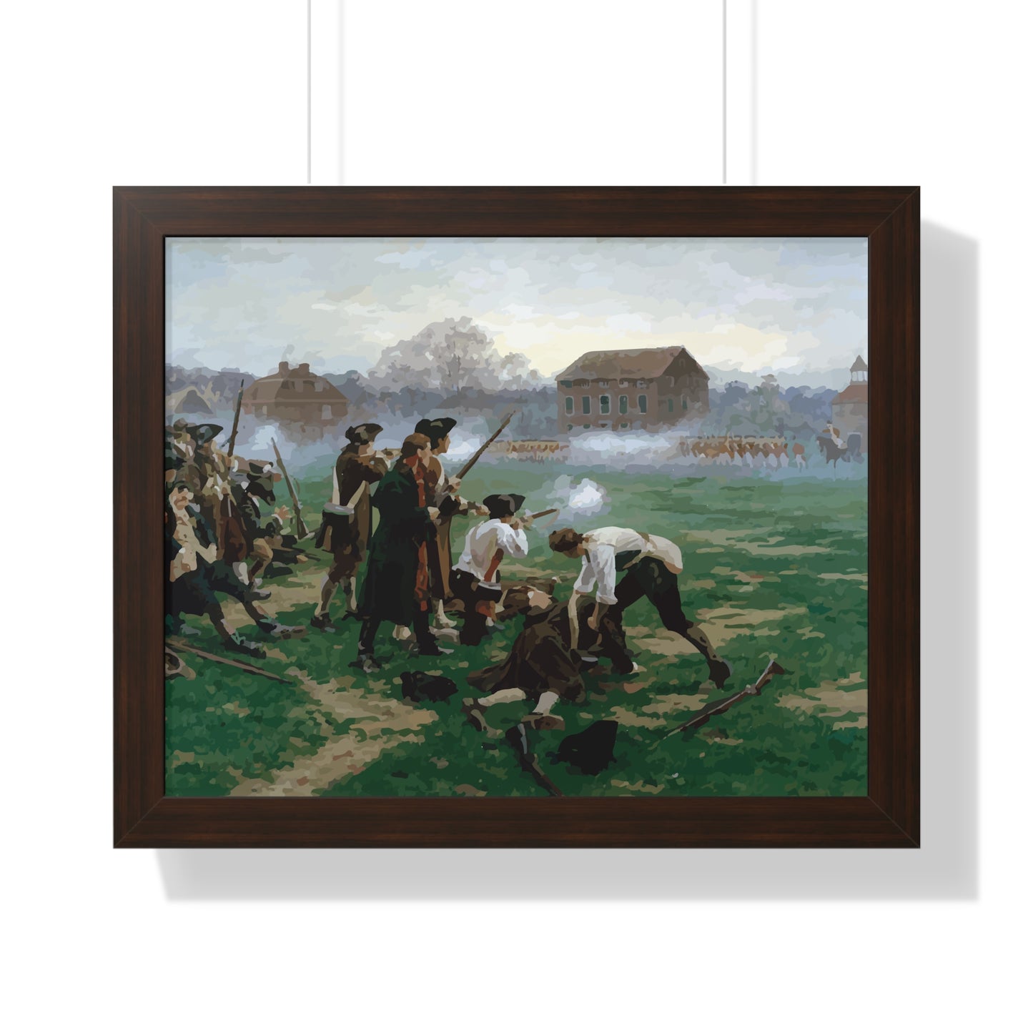 The Battle of Lexington Framed Painting Poster