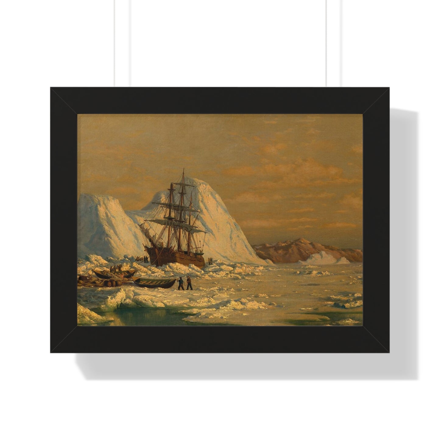 An Incident of Whaling Framed Painting Poster