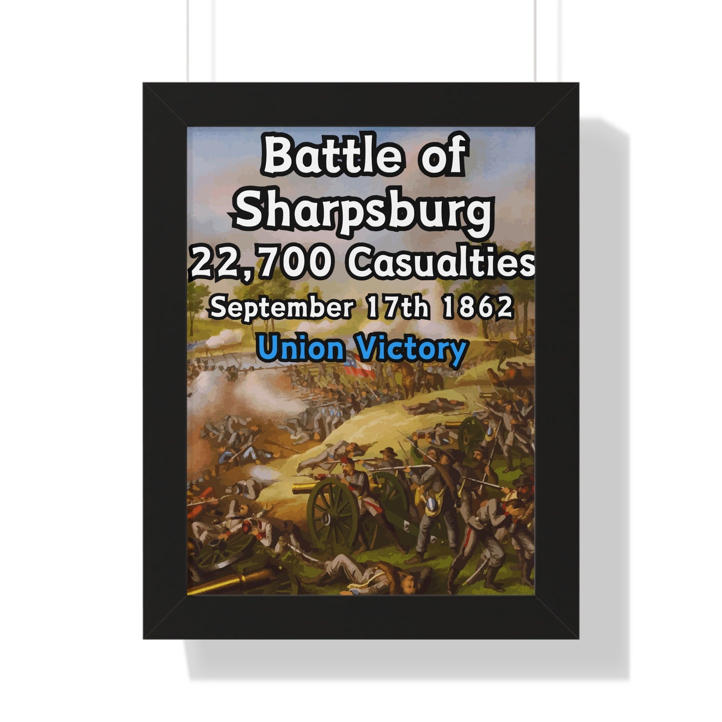 Historical Battle of Sharpsburg Framed Poster