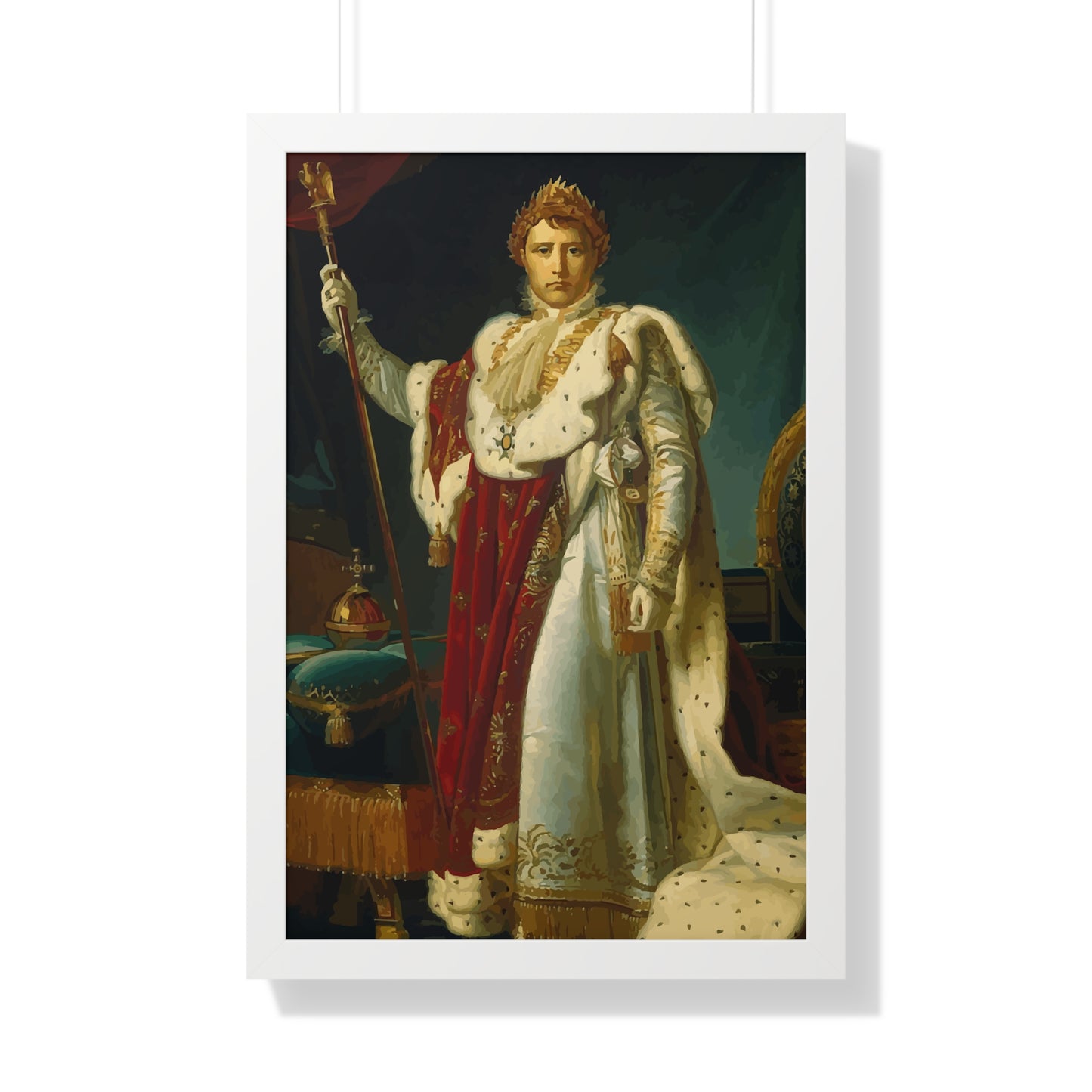 Napoleon Bonaparte as Emperor Framed Painting Poster