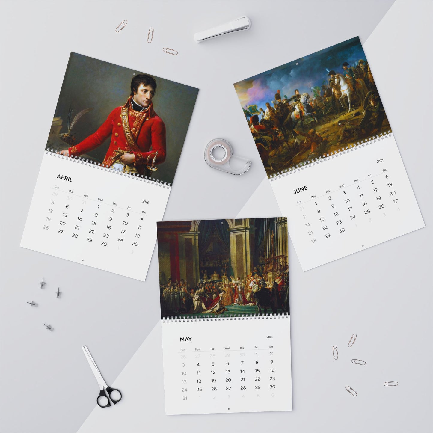 Chronological Napoleon Bonaparte 2026 Calendar