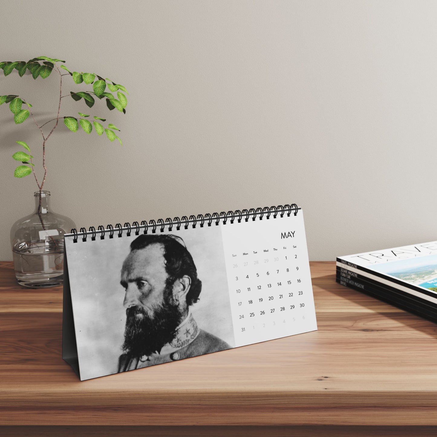 Civil War General Desktop Calendar 2026