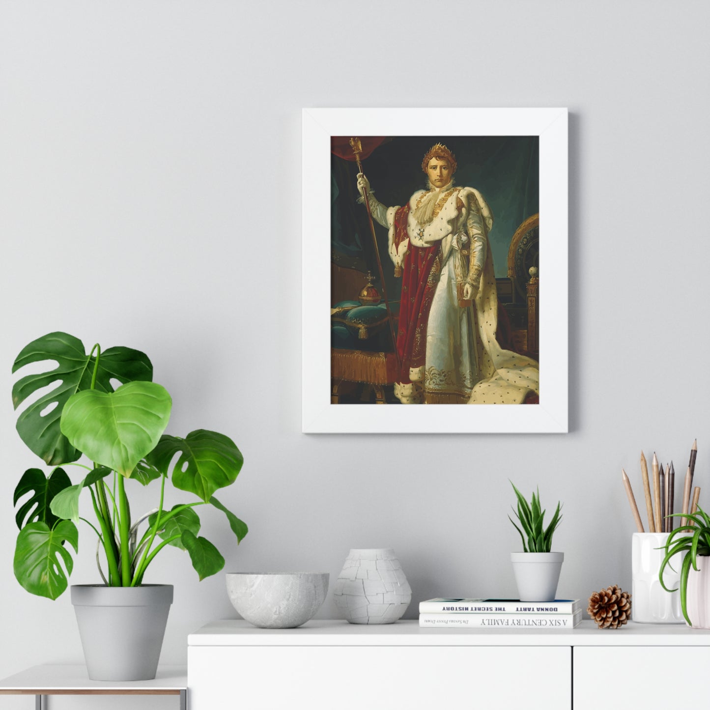 Napoleon Bonaparte as Emperor Framed Painting Poster