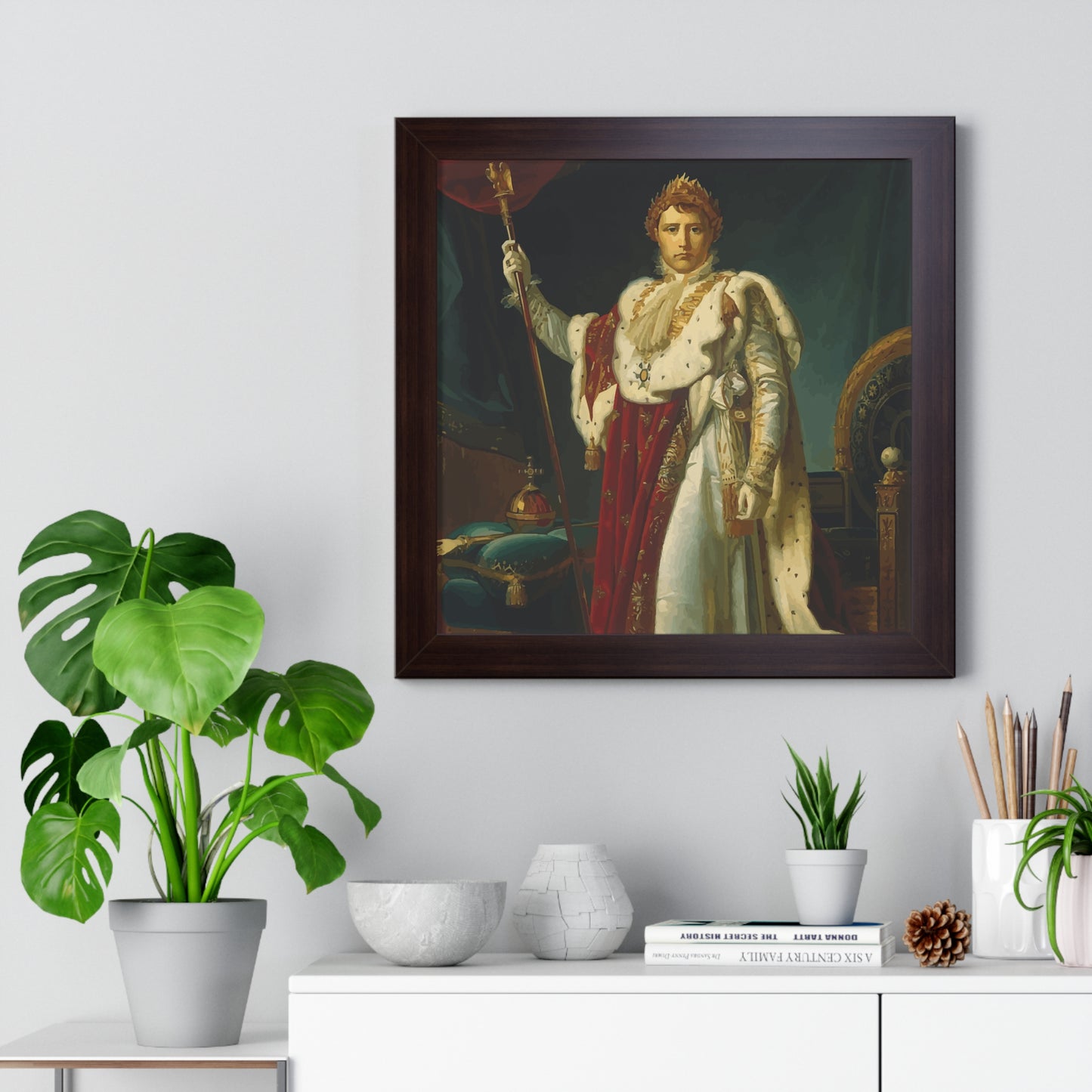 Napoleon Bonaparte as Emperor Framed Painting Poster