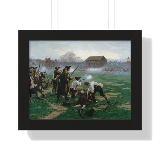 The Battle of Lexington Framed Painting Poster