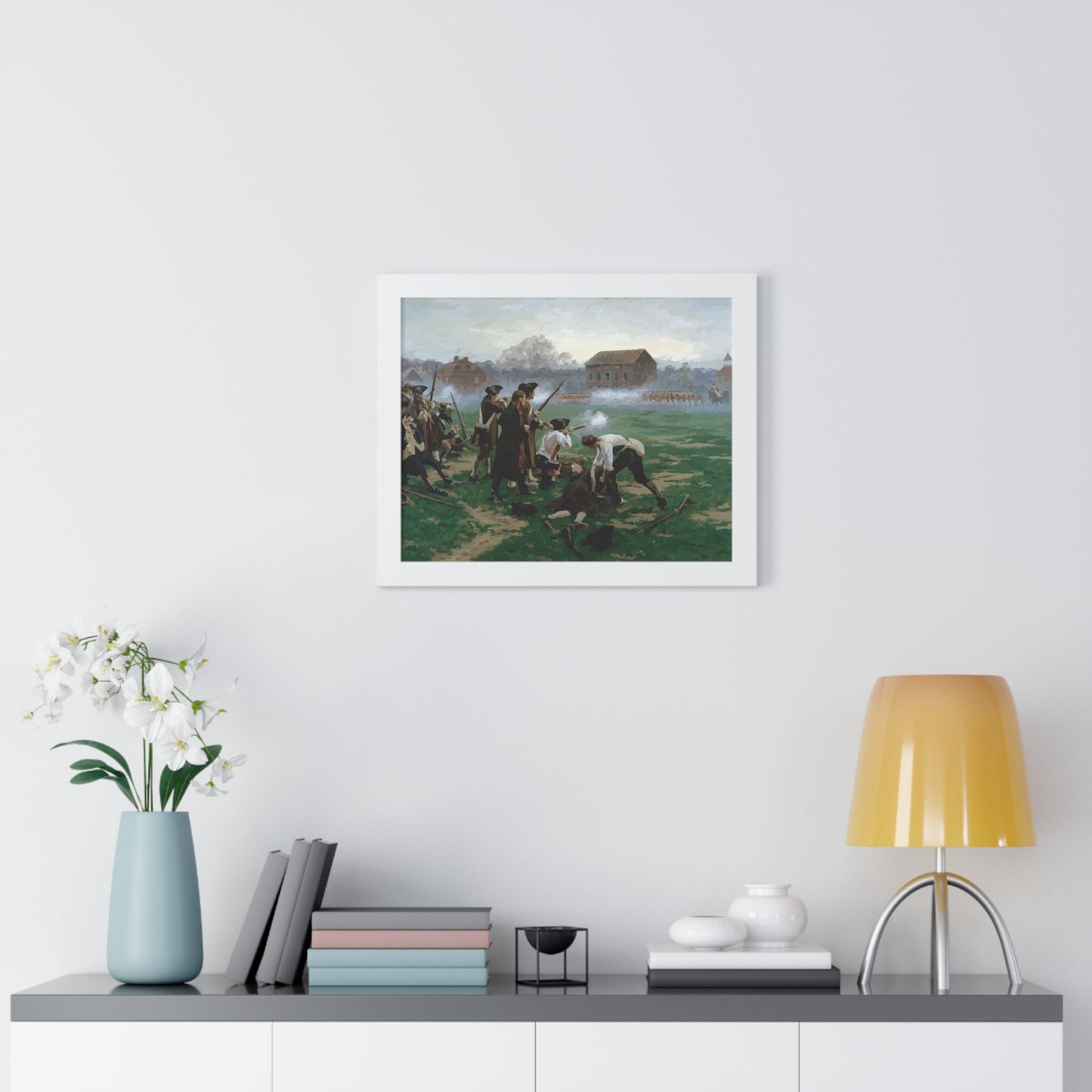 The Battle of Lexington Framed Painting Poster