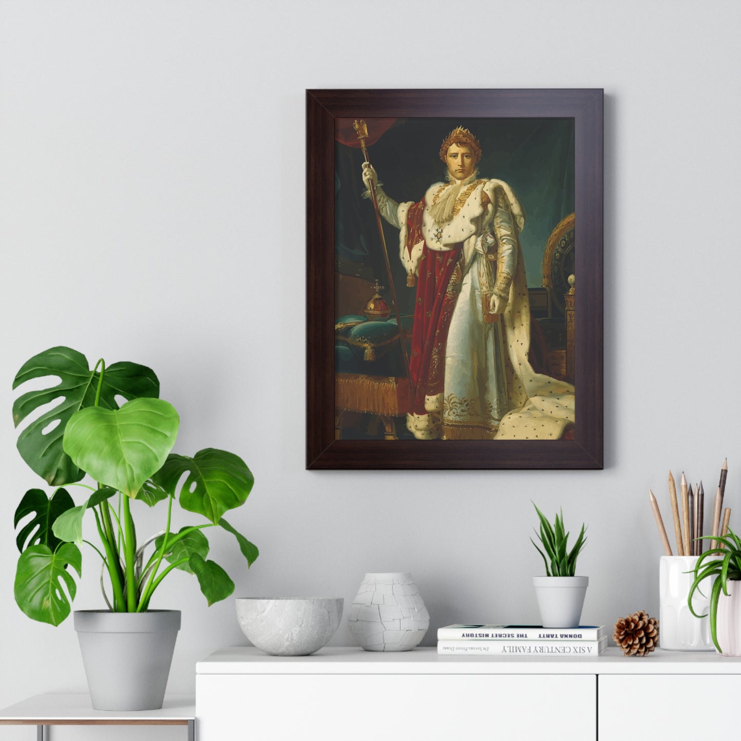 Napoleon Bonaparte as Emperor Framed Painting Poster