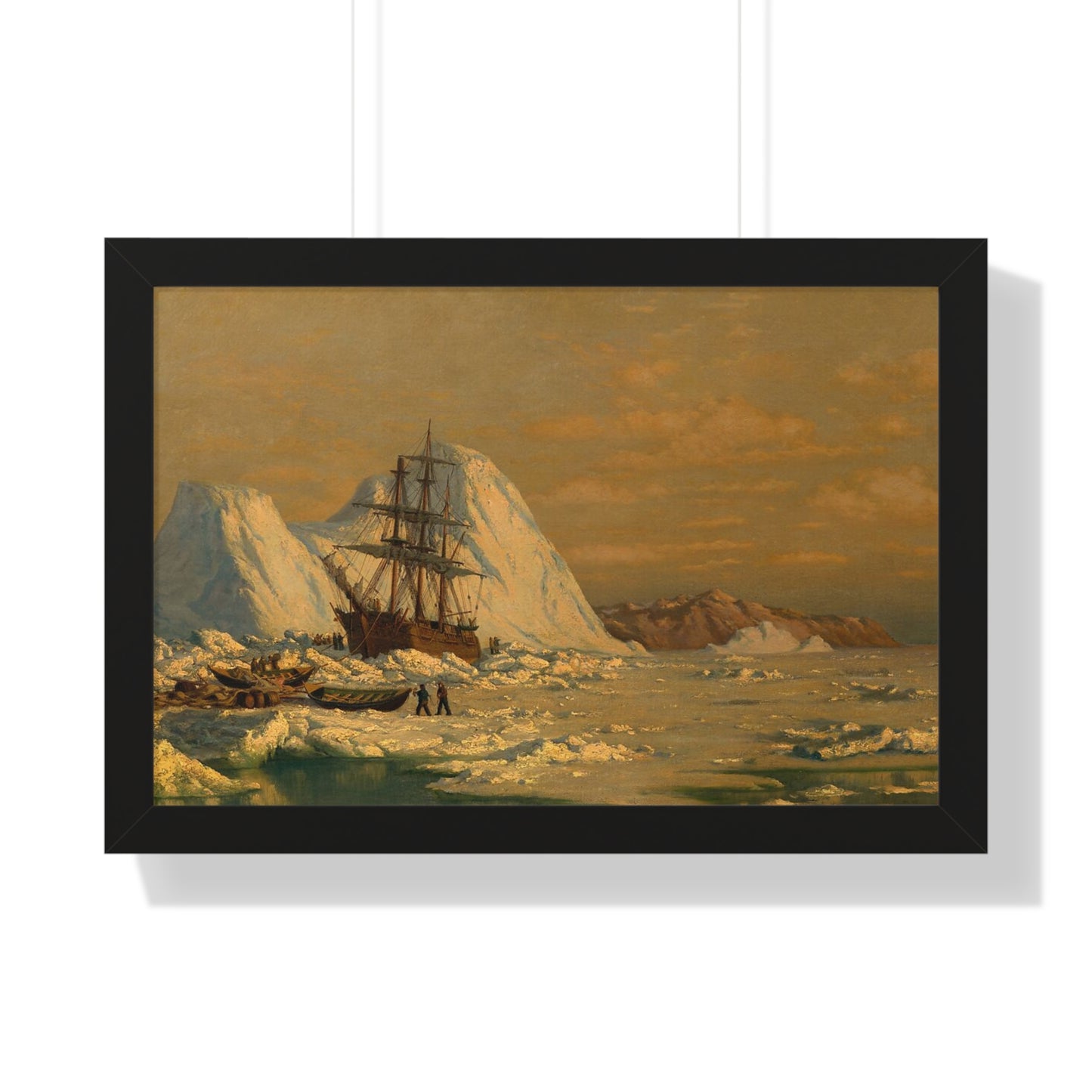 An Incident of Whaling Framed Painting Poster