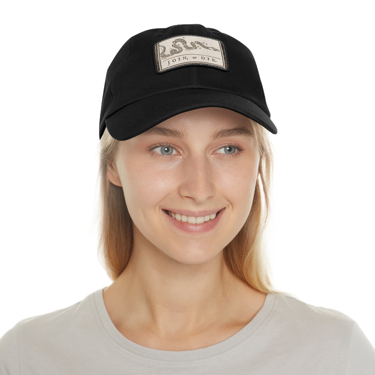 Join or Die Leather Patch Hat