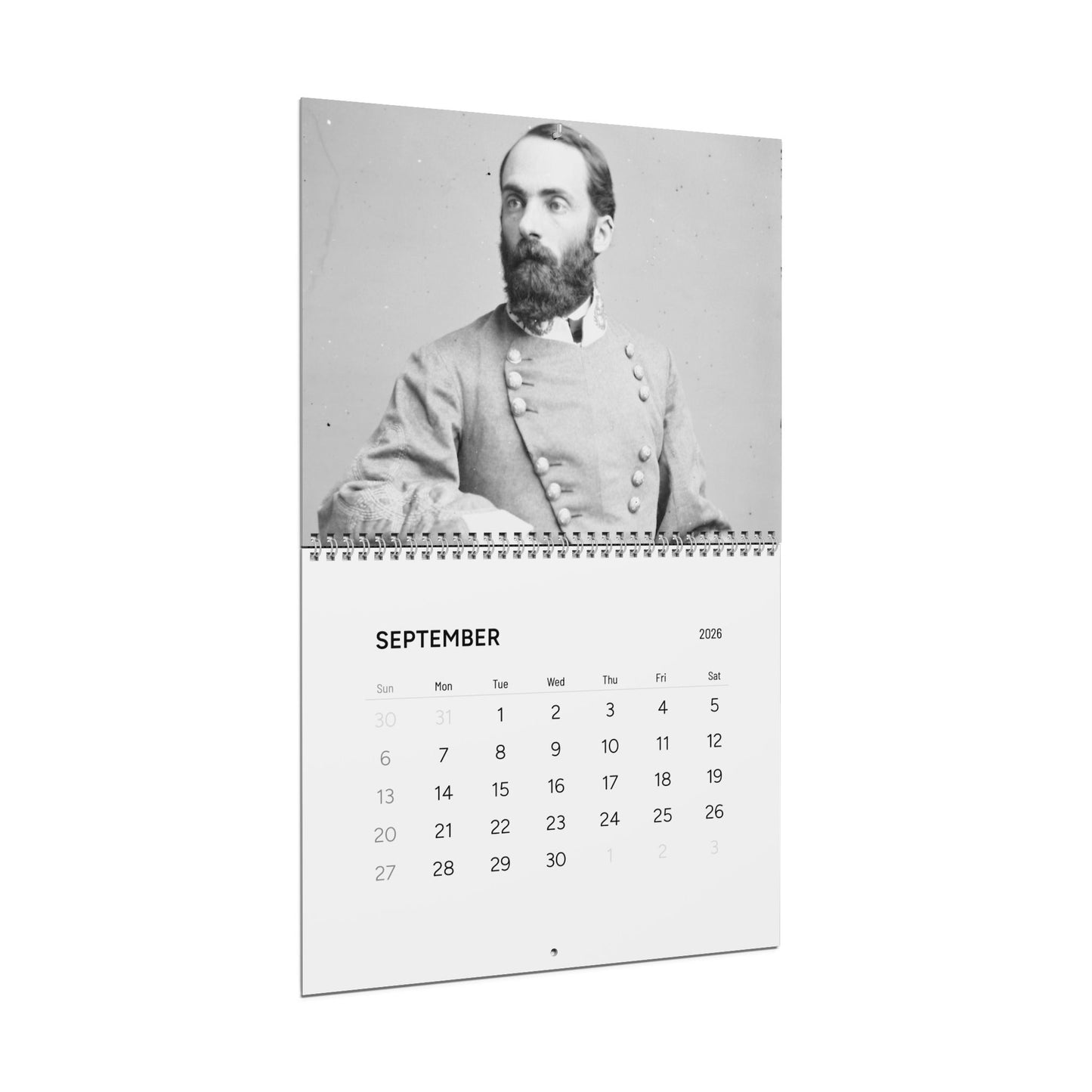 Birthdays of Civil War Generals 2026 Calendar