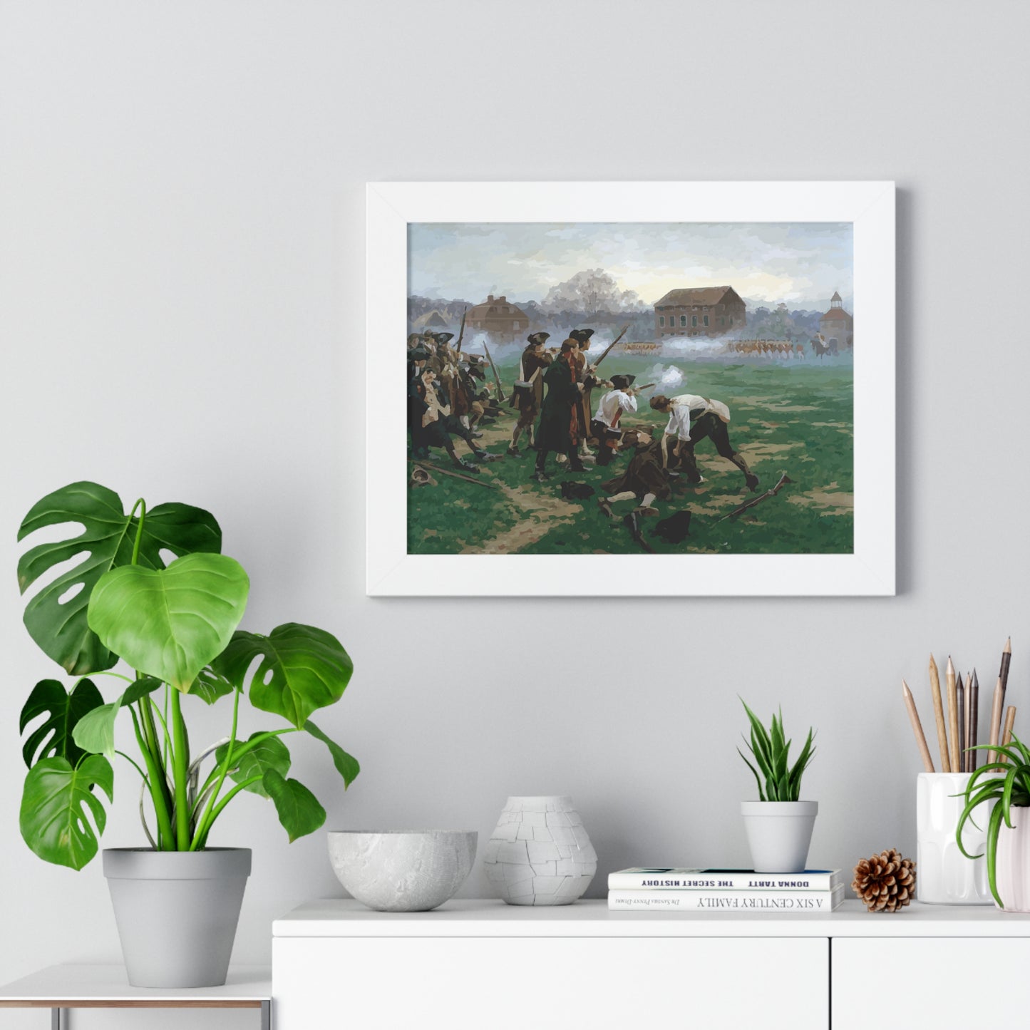 The Battle of Lexington Framed Painting Poster