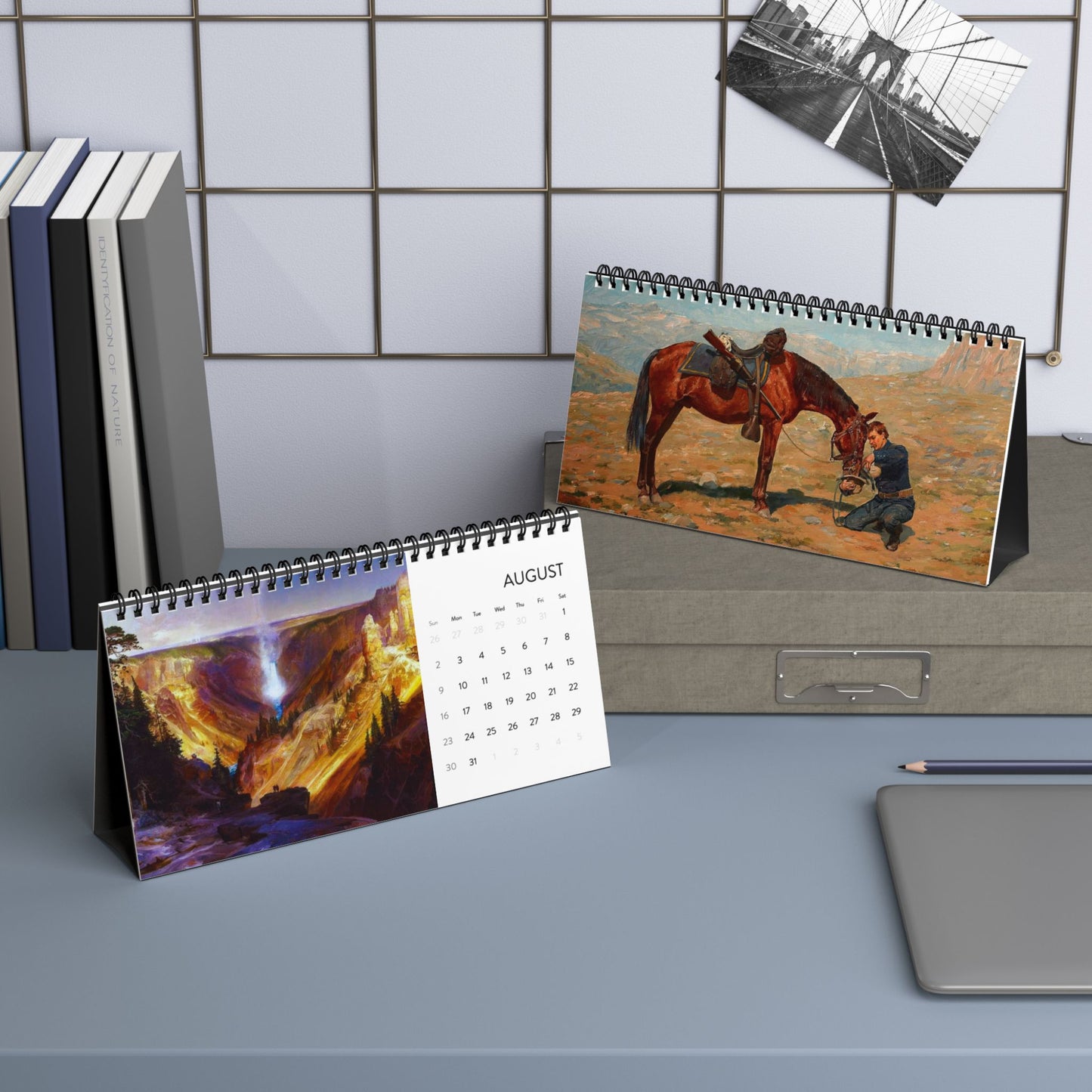 American Western Painting 2026 Desktop Calendar