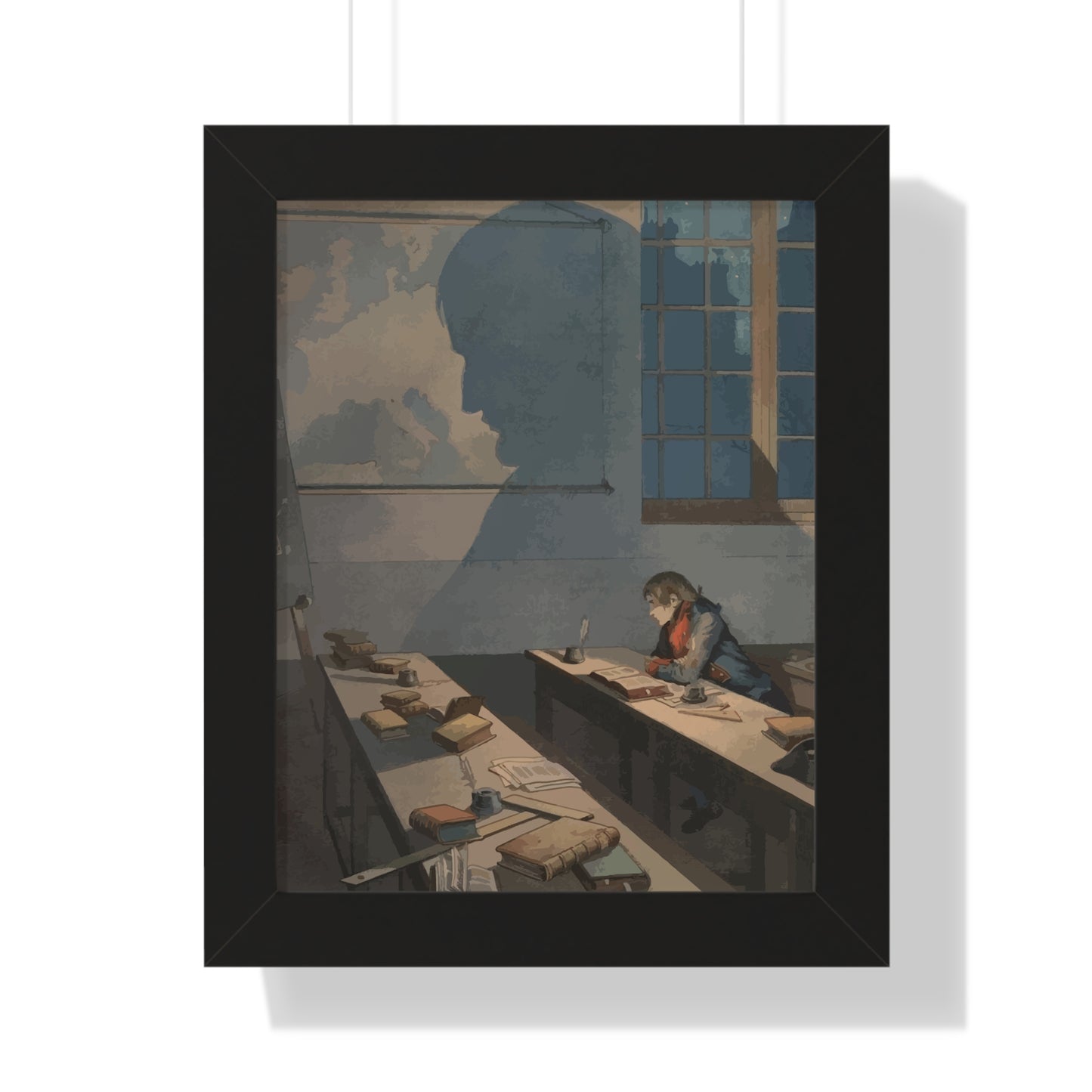 Historical Napoleon Bonaparte at the Royal Military School of Brienne Painting Poster