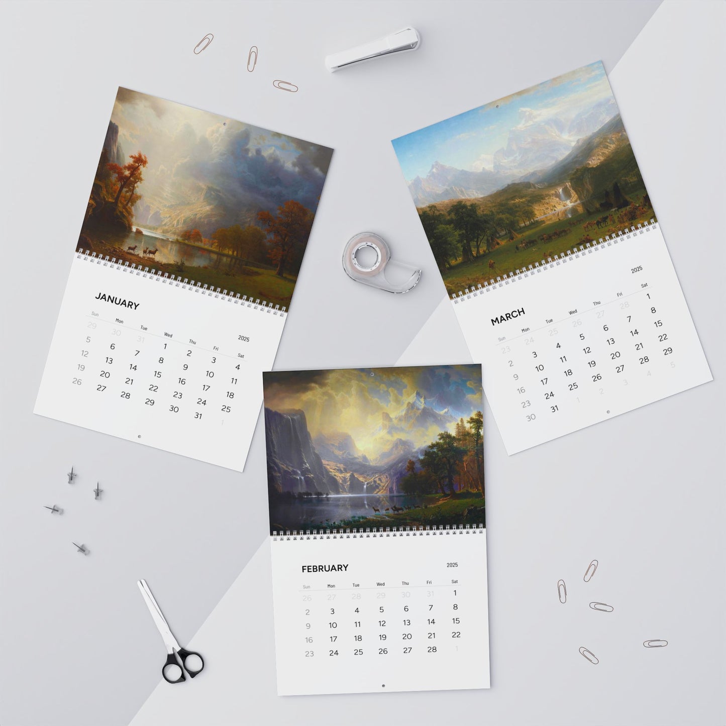Albert Bierstadt Painting 2025 Calendar