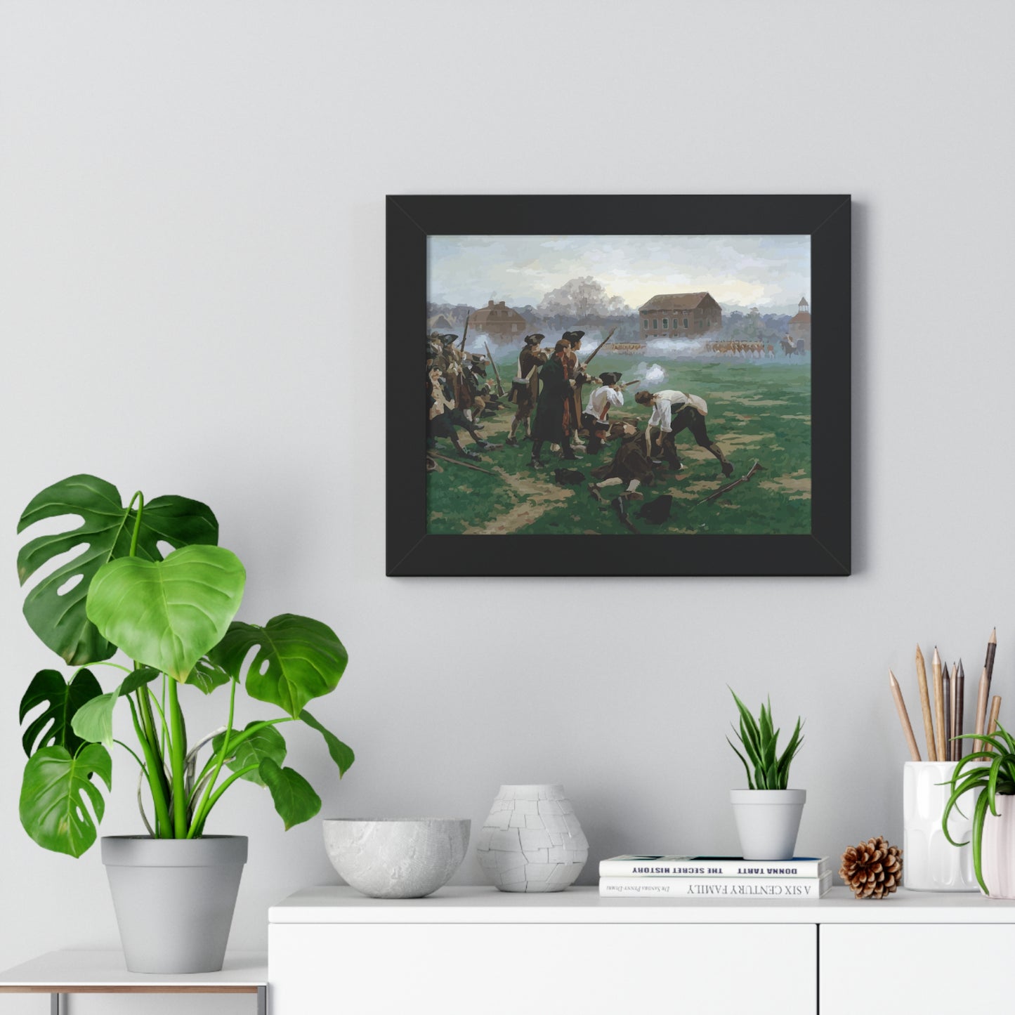 The Battle of Lexington Framed Painting Poster