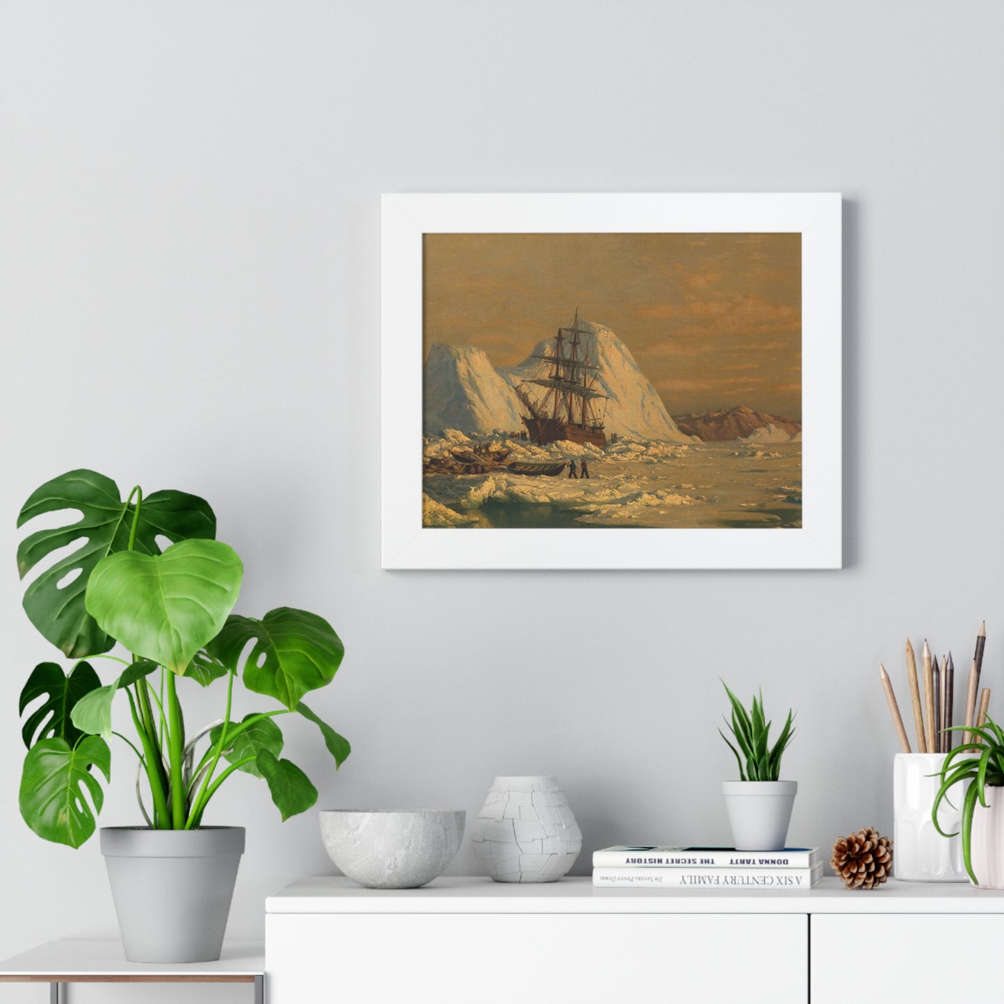 An Incident of Whaling Framed Painting Poster