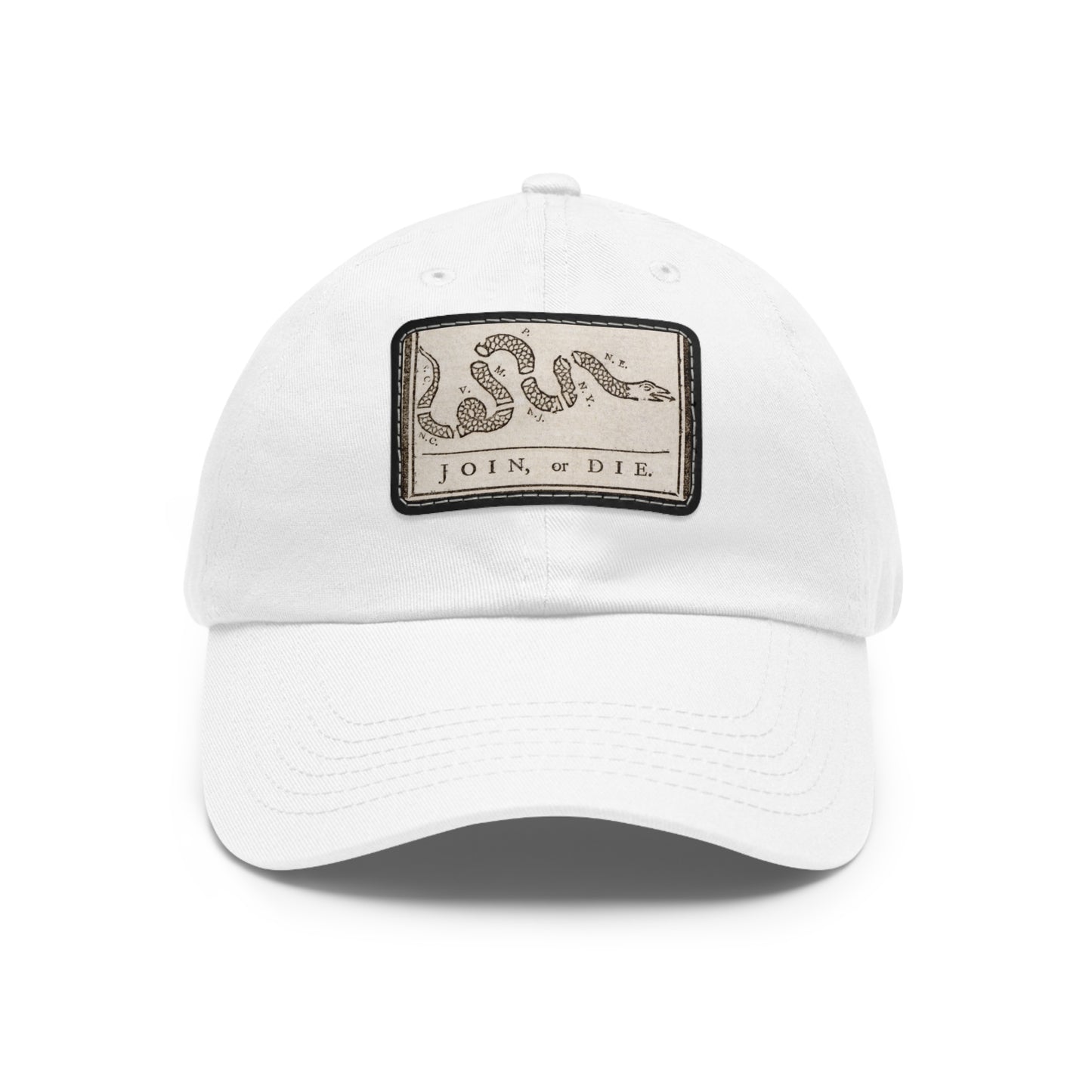 Join or Die Leather Patch Hat