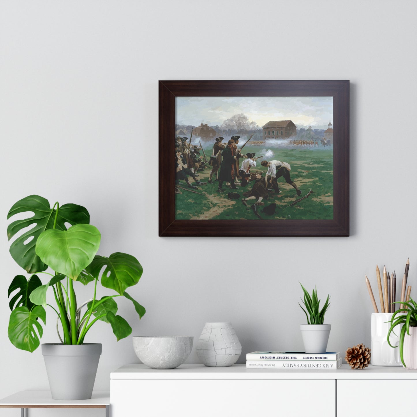 The Battle of Lexington Framed Painting Poster