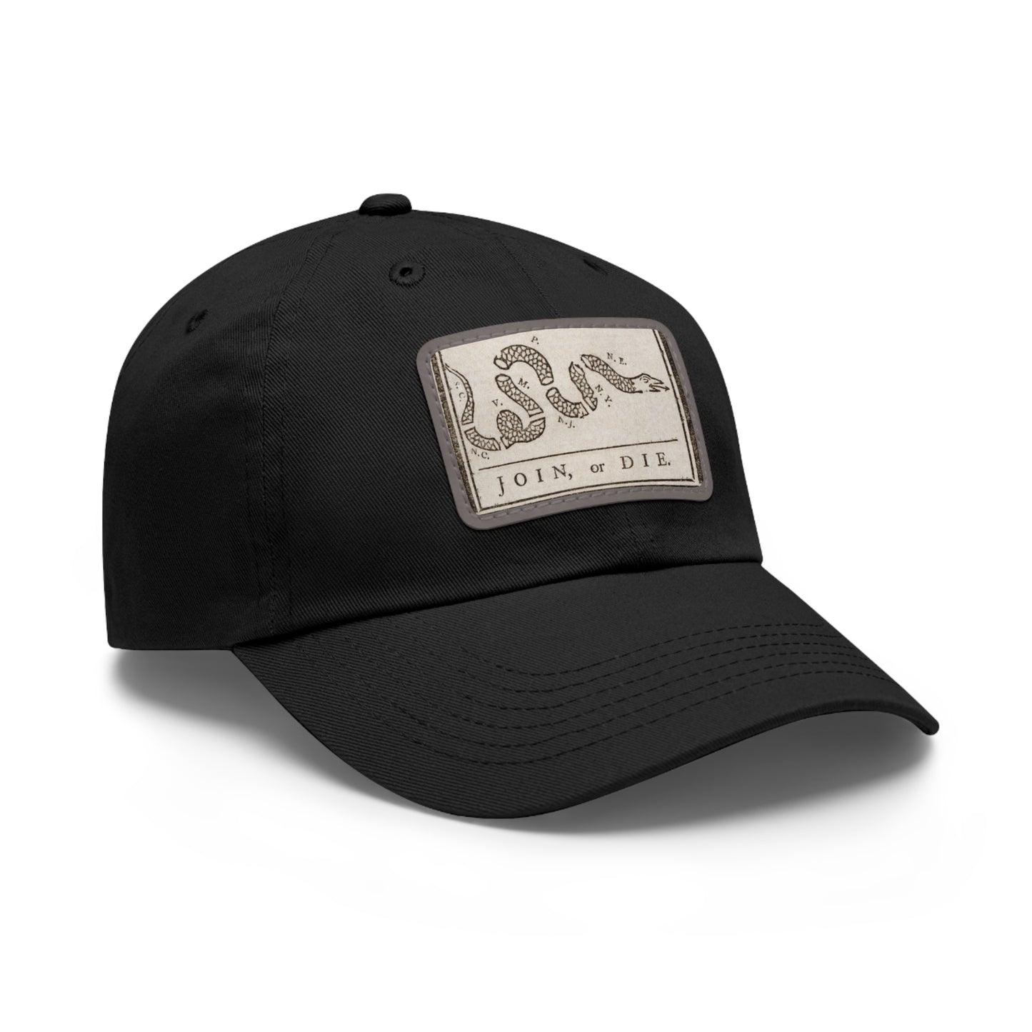 Join or Die Leather Patch Hat