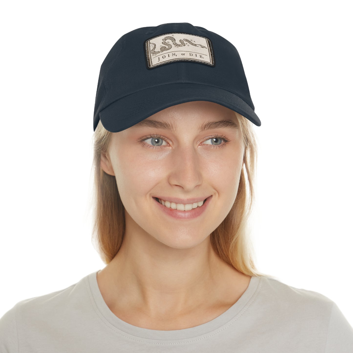 Join or Die Leather Patch Hat