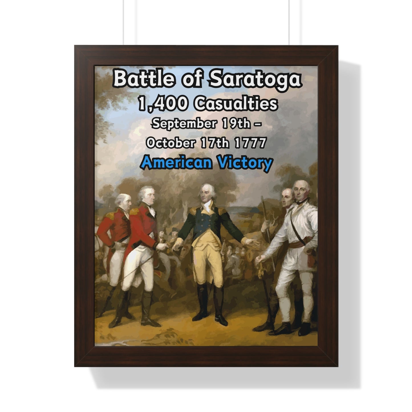 Battle of Saratoga Framed Poster