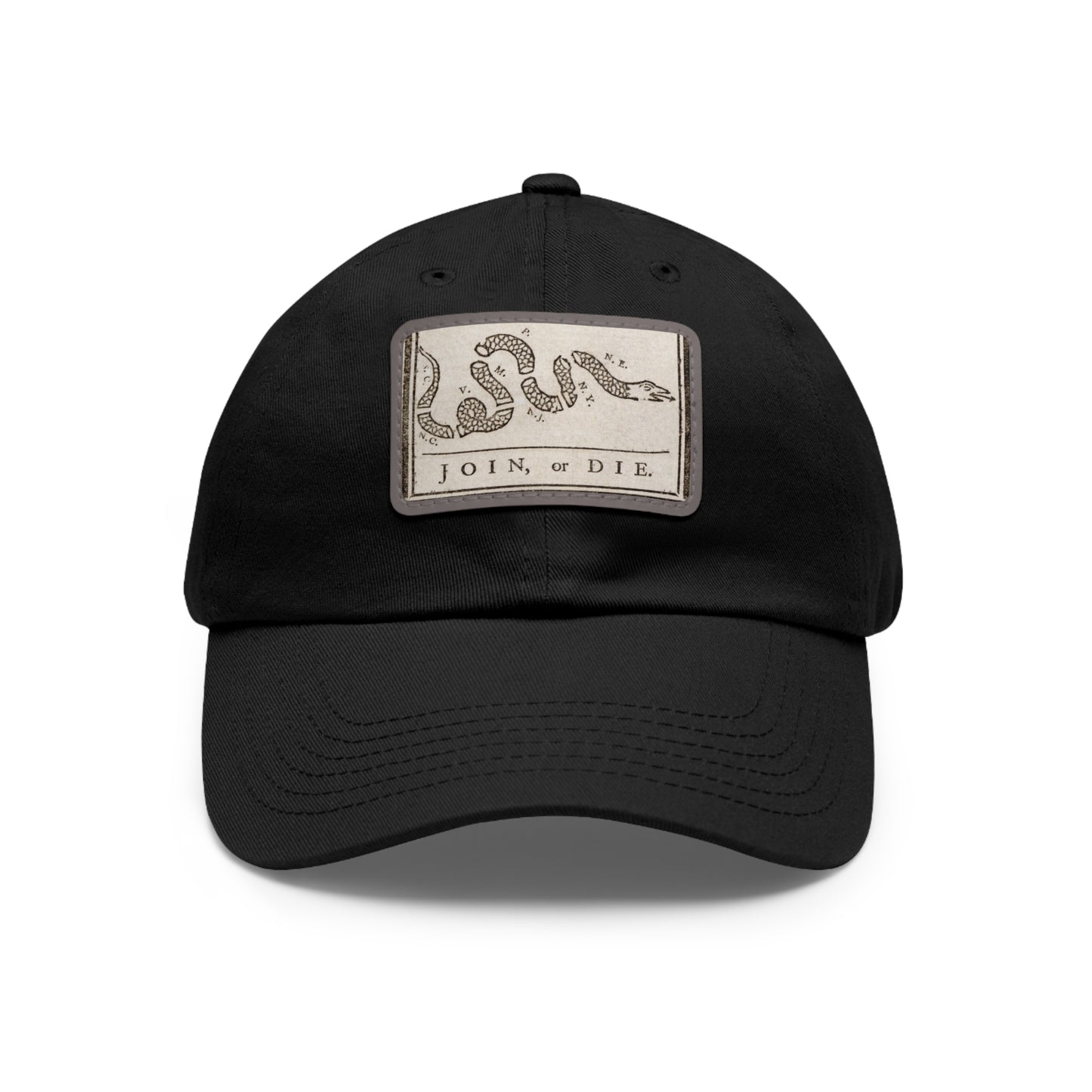 Join or Die Leather Patch Hat