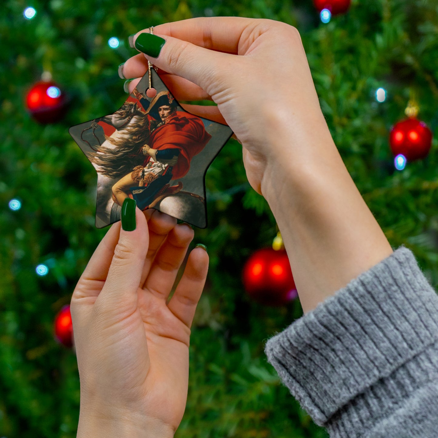 Napoleon Bonaparte Crossing the Alps Ornament