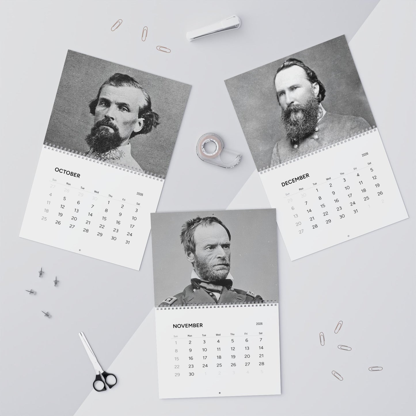 Civil War General Calendar 2026