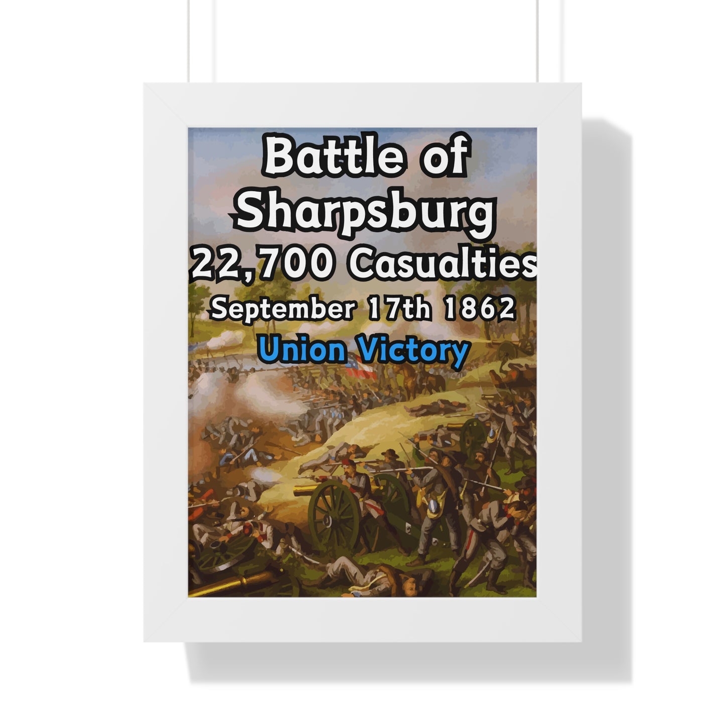 Historical Battle of Sharpsburg Framed Poster