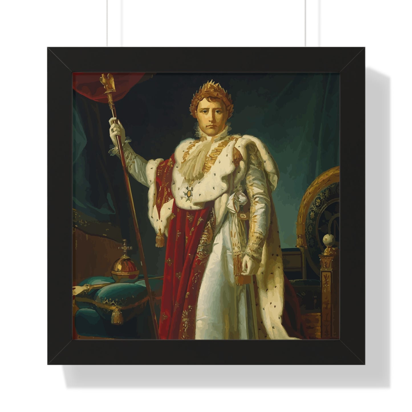 Napoleon Bonaparte as Emperor Framed Painting Poster