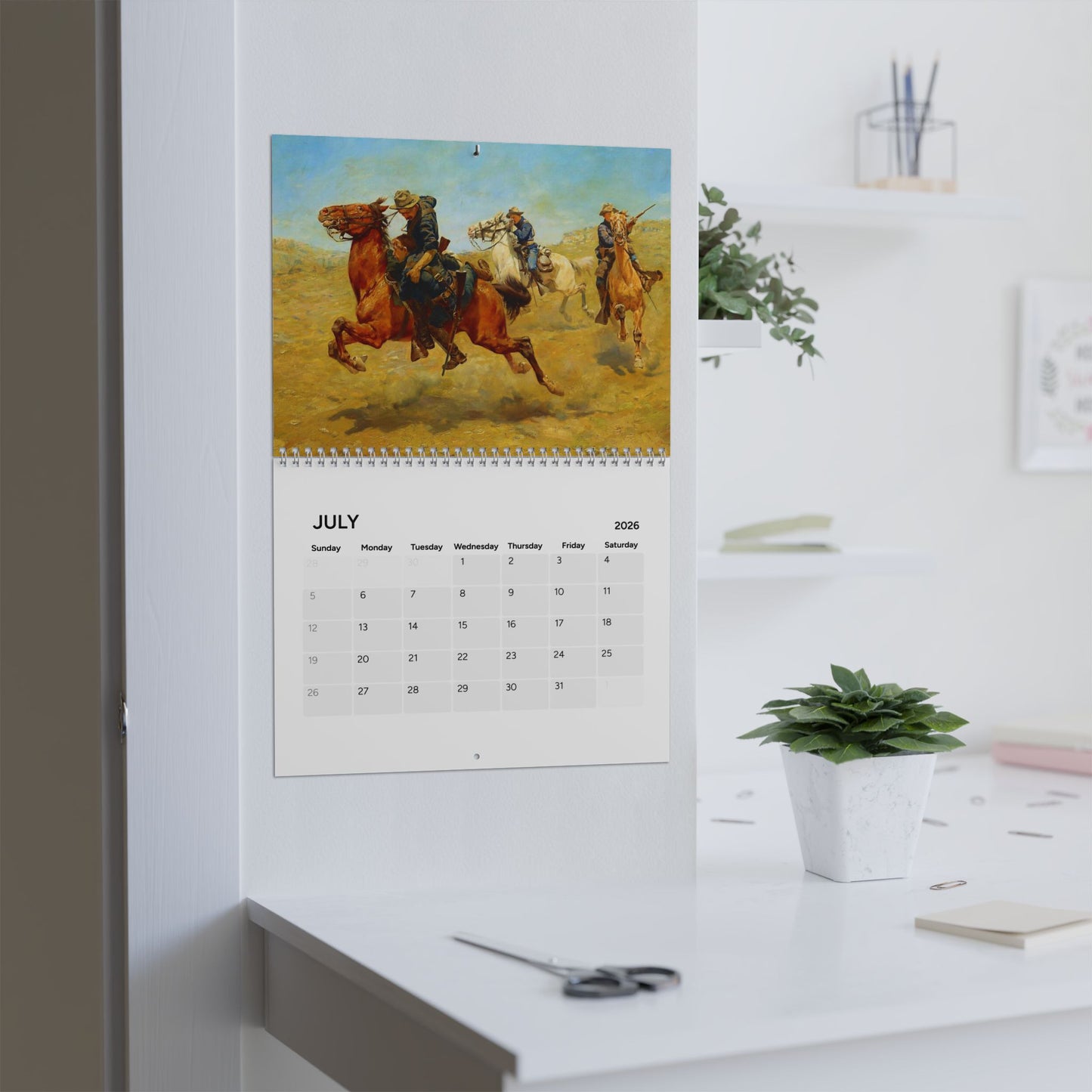 American Western Painting 2026 Calendar