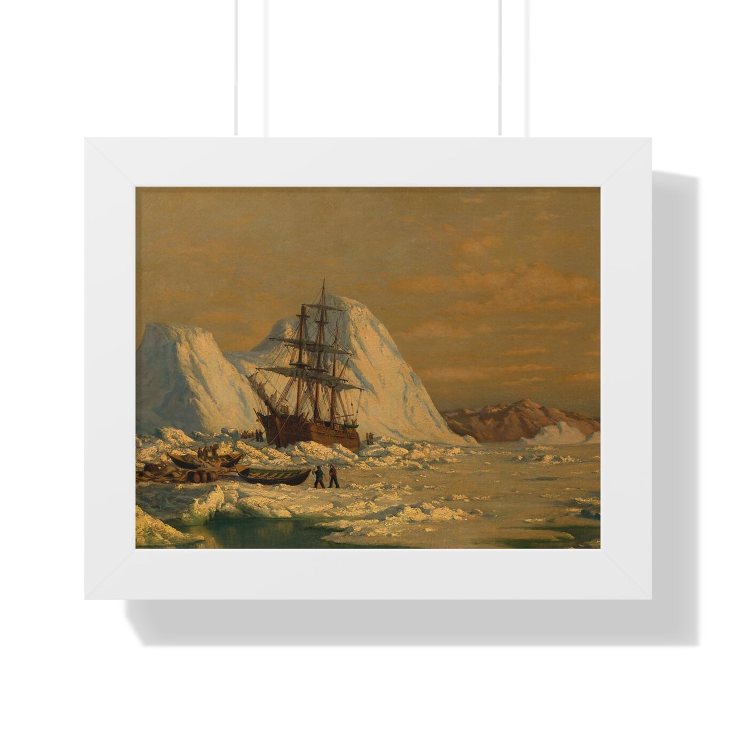 An Incident of Whaling Framed Painting Poster
