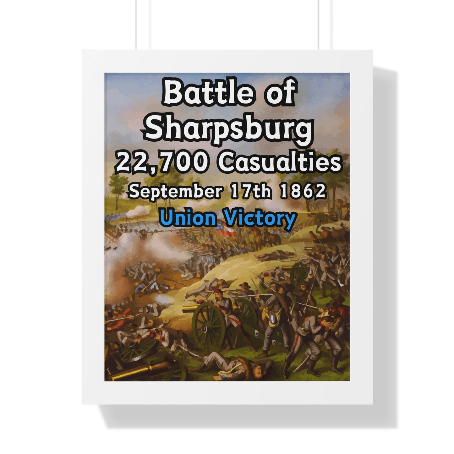 Historical Battle of Sharpsburg Framed Poster