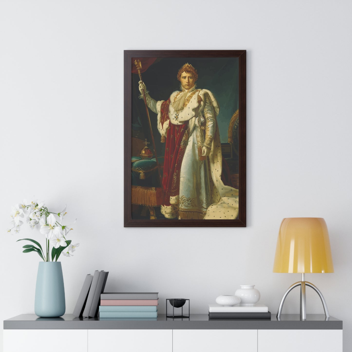 Napoleon Bonaparte as Emperor Framed Painting Poster