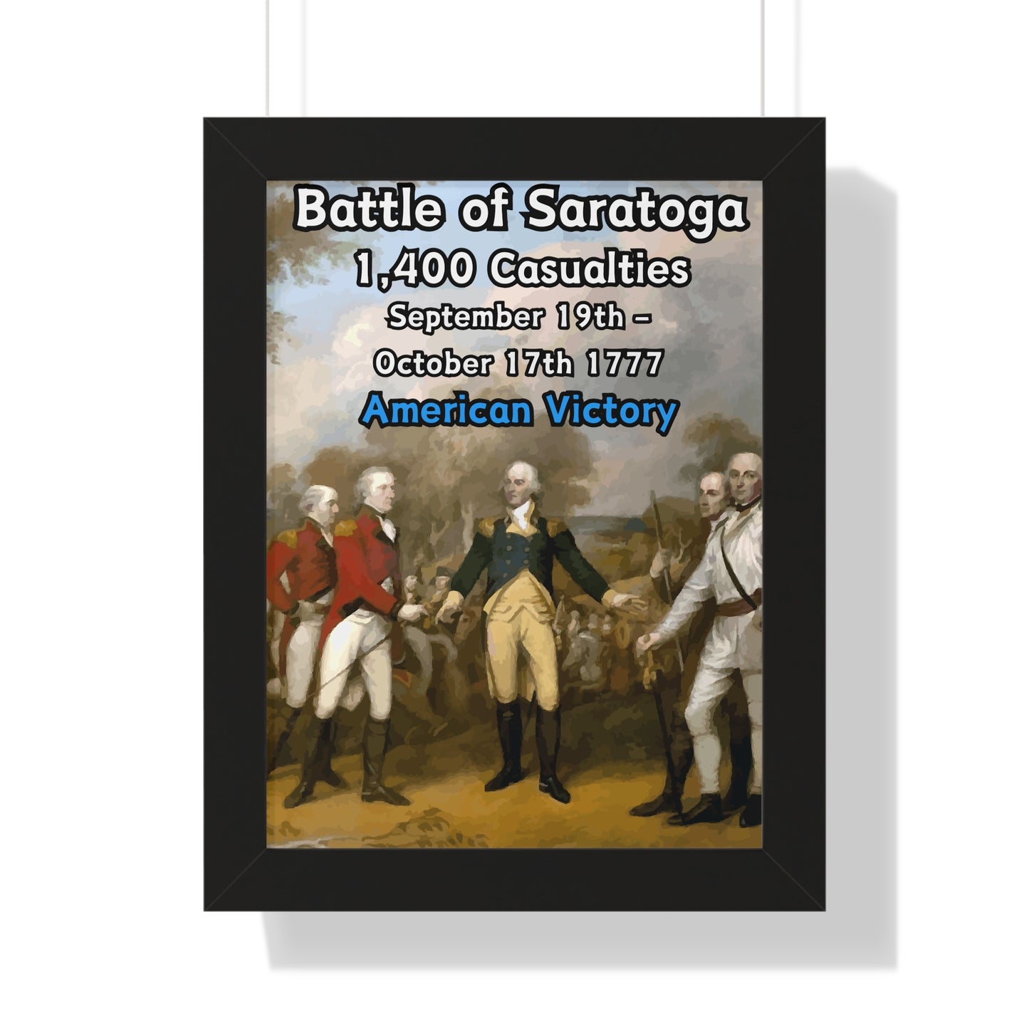 Battle of Saratoga Framed Poster