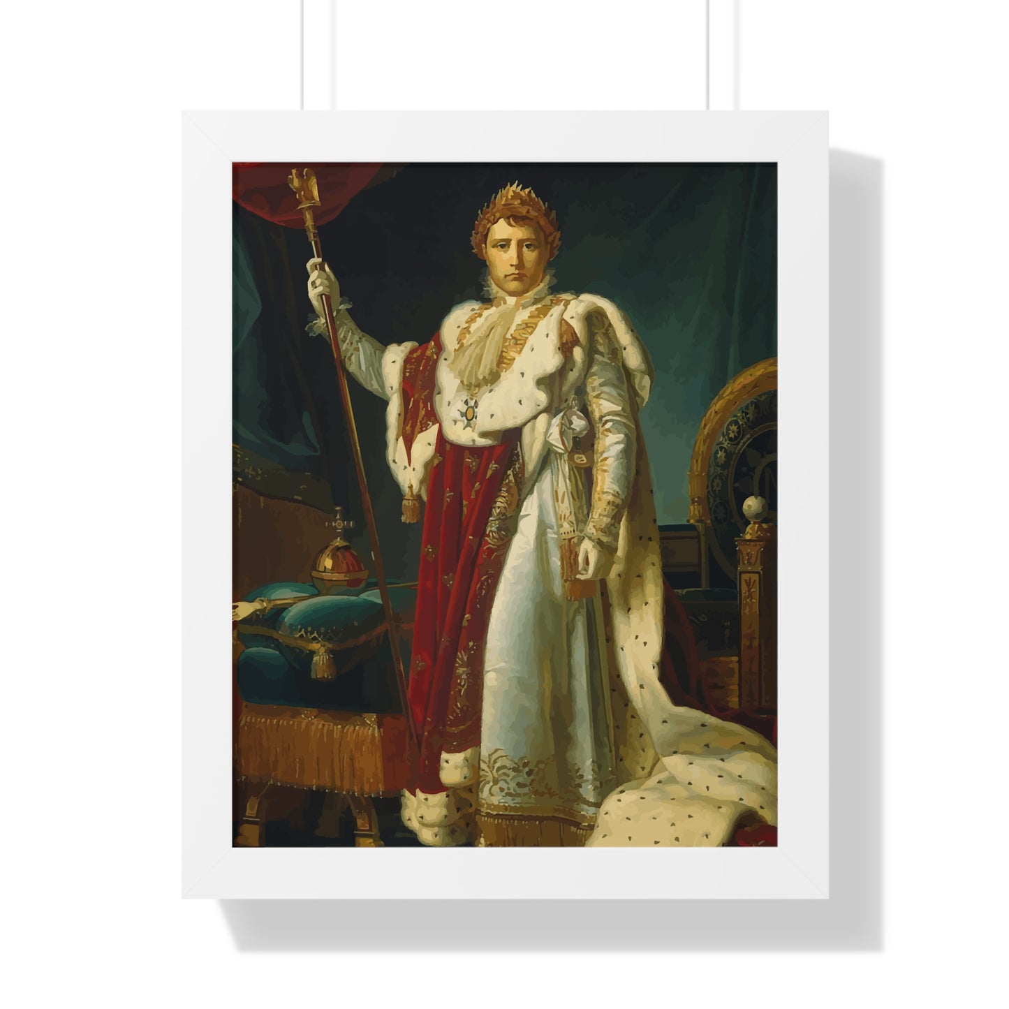 Napoleon Bonaparte as Emperor Framed Painting Poster