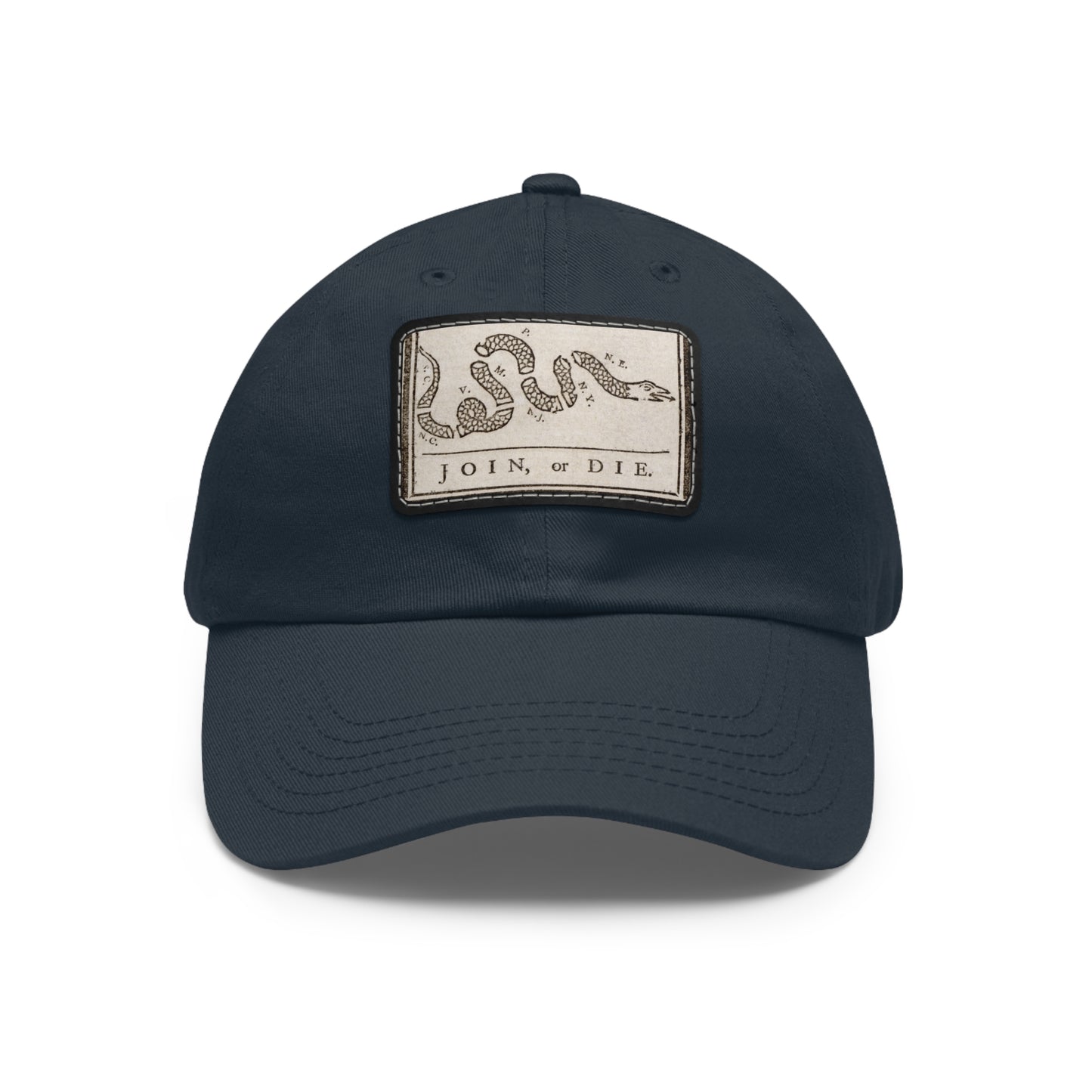 Join or Die Leather Patch Hat