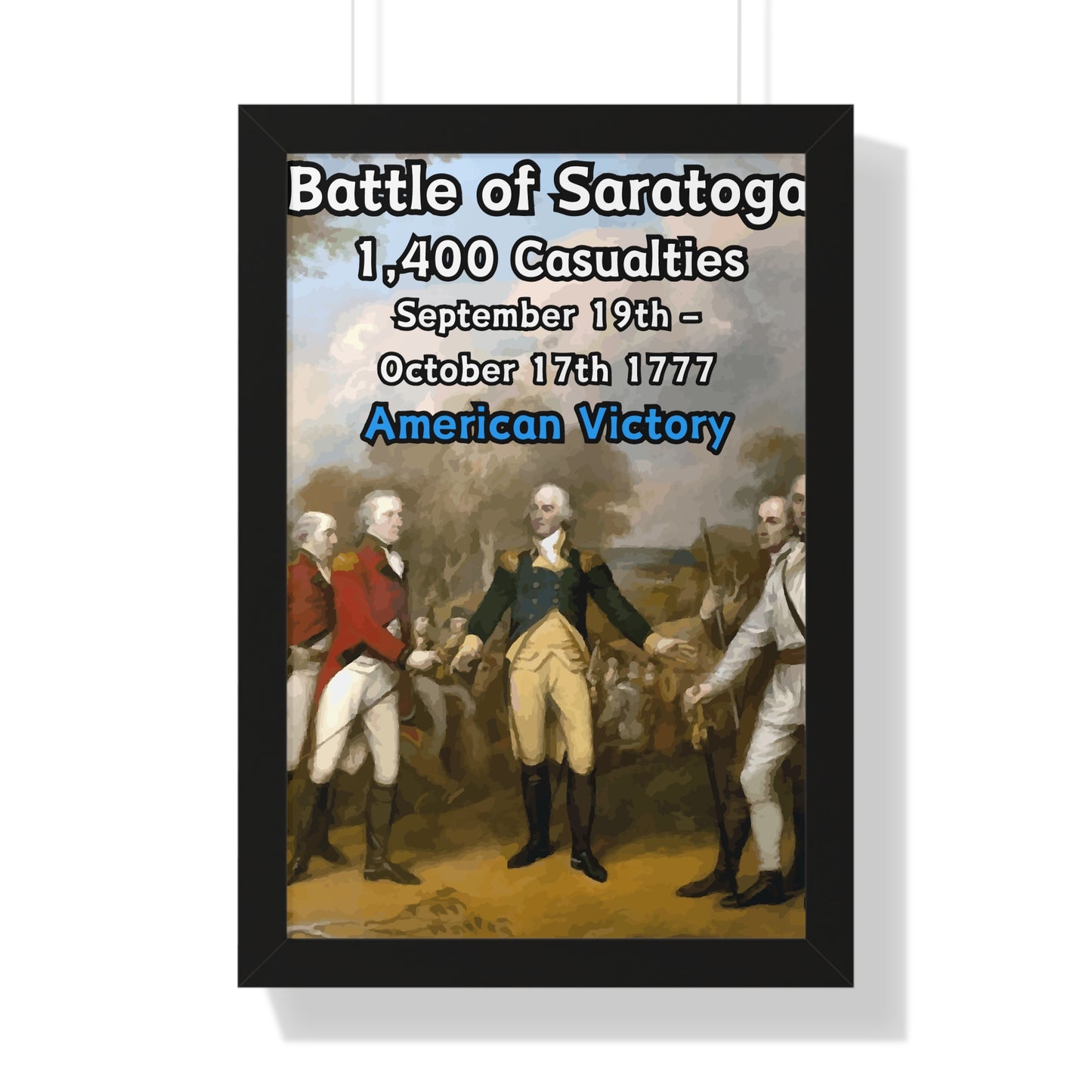 Battle of Saratoga Framed Poster
