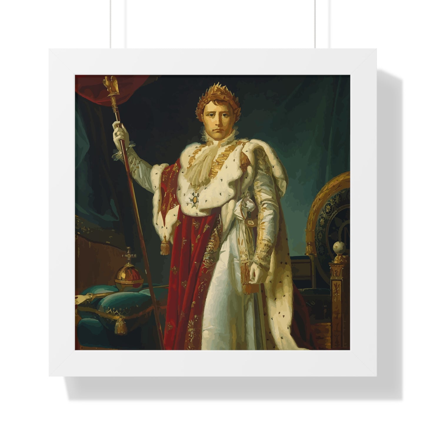Napoleon Bonaparte as Emperor Framed Painting Poster