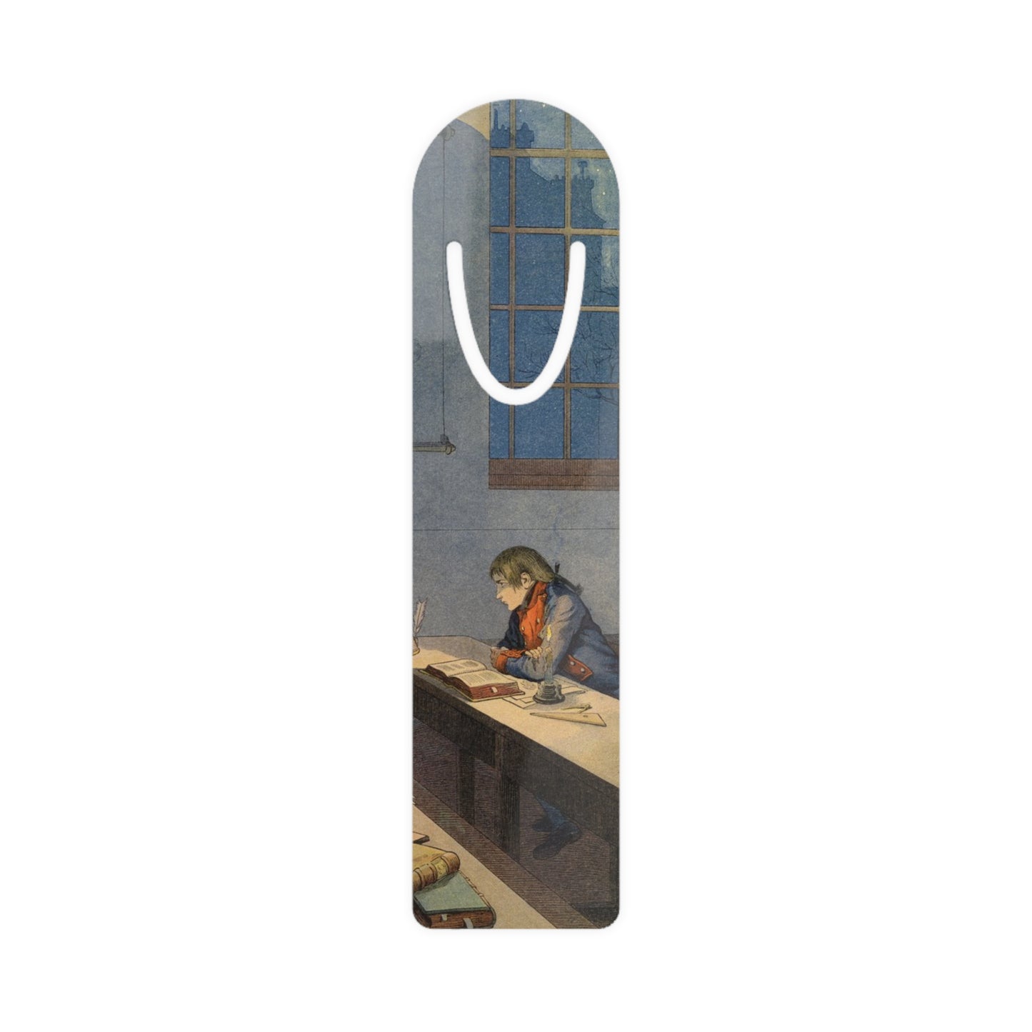 Painting of Napoleon Studying Bookmark