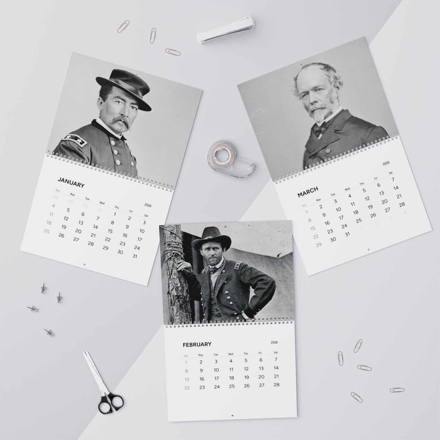 Civil War General Calendar 2026