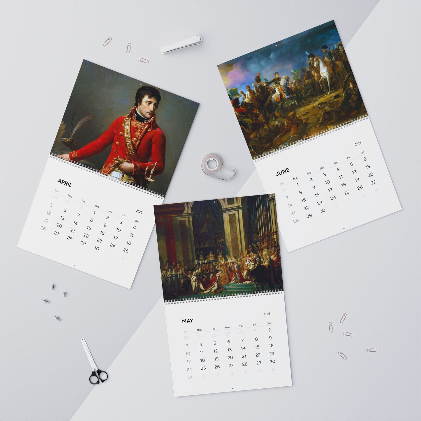 Chronological Napoleon Bonaparte 2026 Calendar