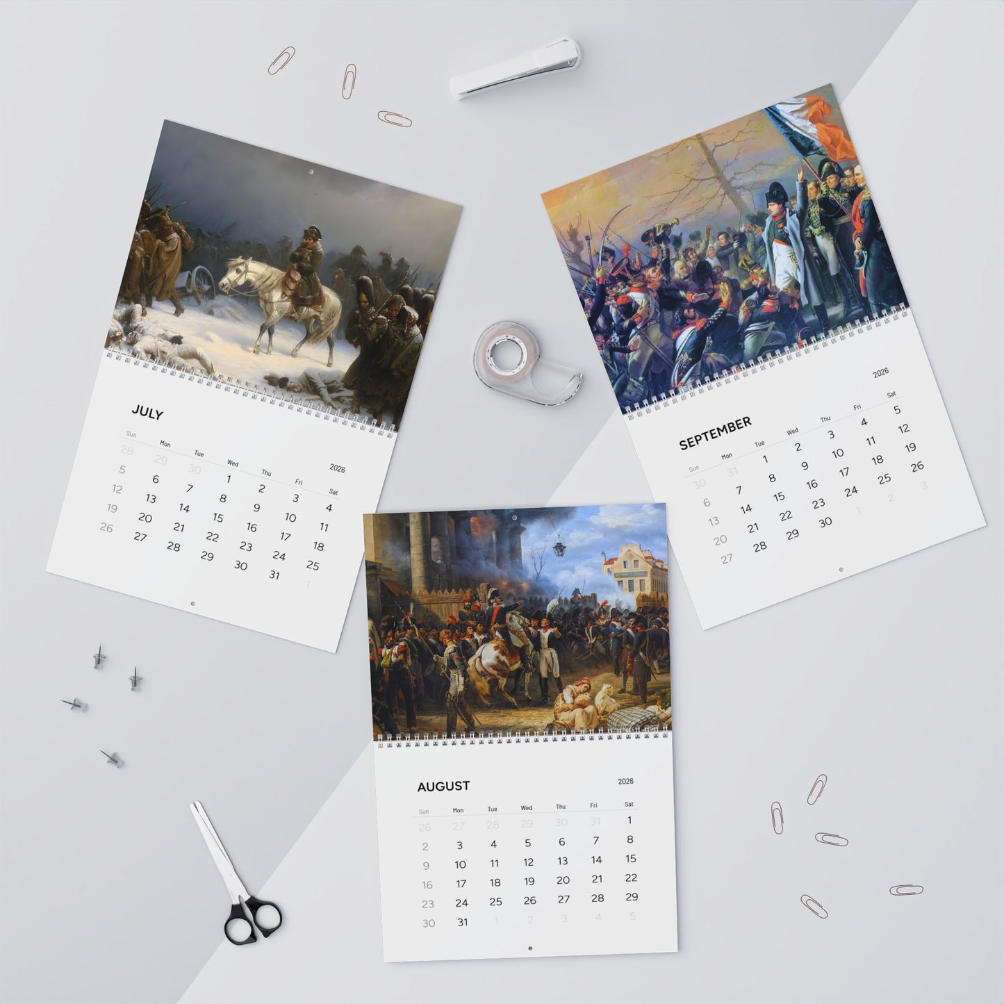 Chronological Napoleon Bonaparte 2026 Calendar