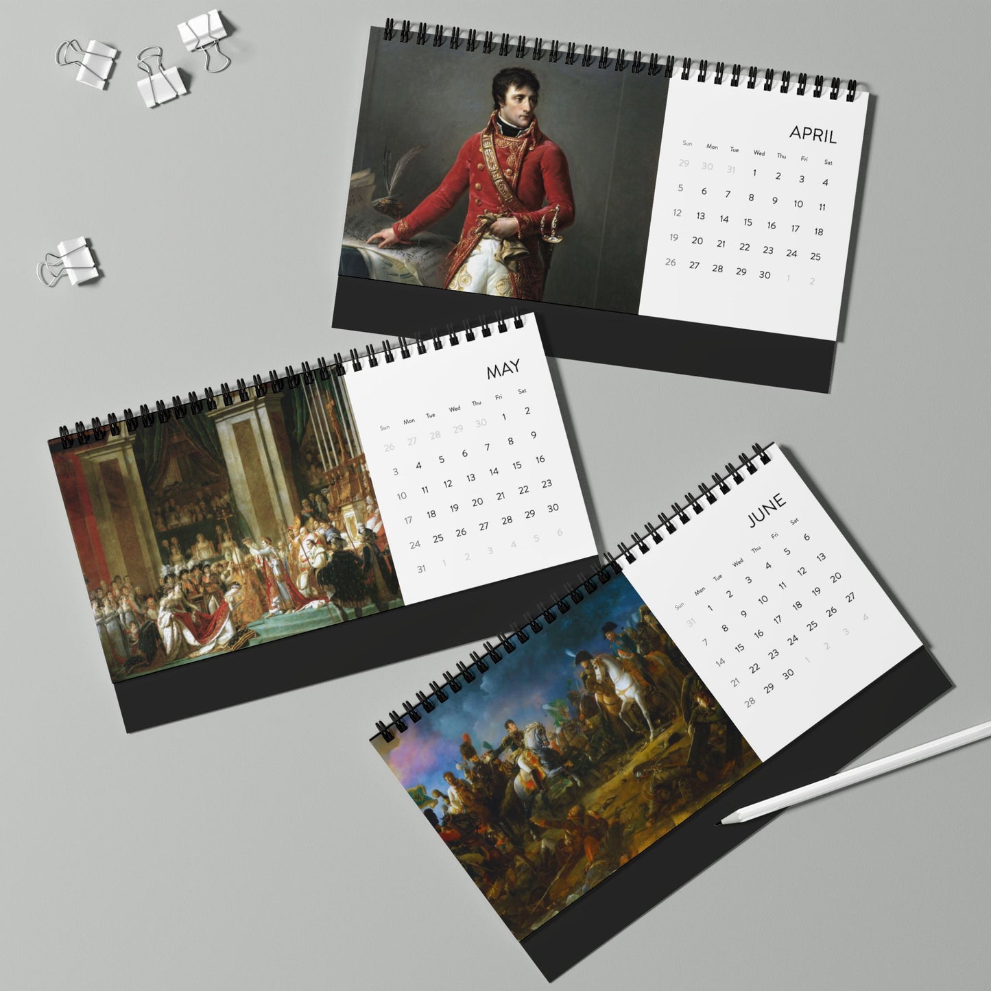 Chronological Napoleon Bonaparte 2026 Desktop Calendar