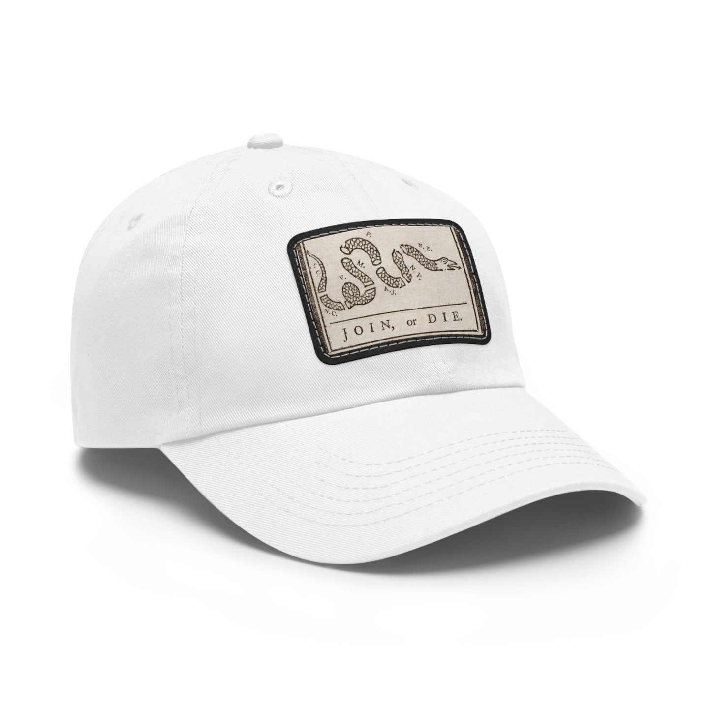 Join or Die Leather Patch Hat