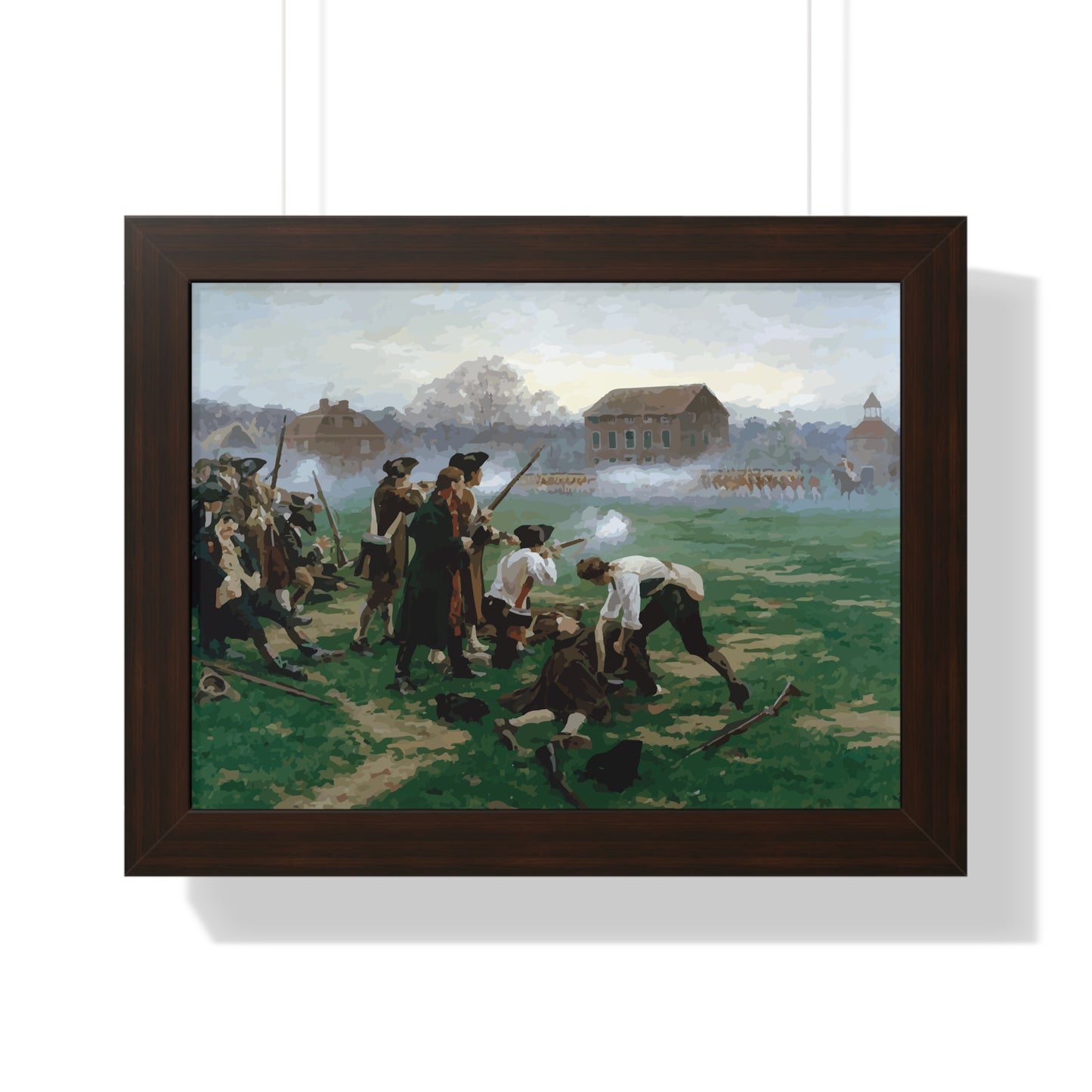 The Battle of Lexington Framed Painting Poster