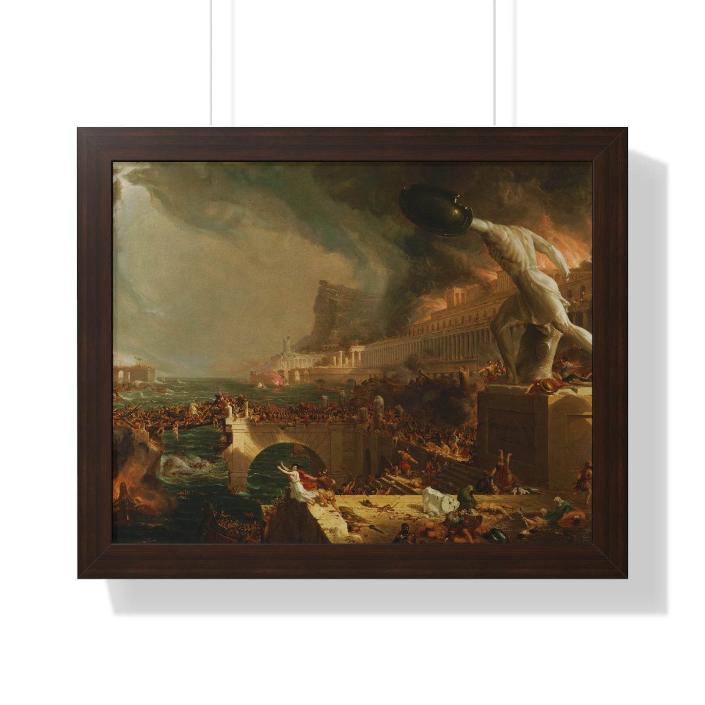 Destruction from The Course of Empire Framed Painting Poster