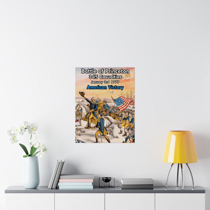 Battle of Princeton Vertical Matte Poster